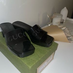 Gucci rubber slides